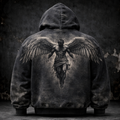 Hoodie oversize noir ange déchu